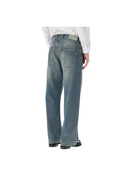 Jeansy straight leg Mfpen niebieskie