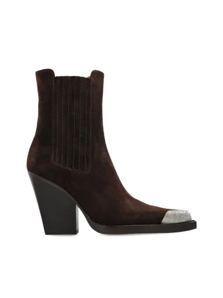 Botine Paris Texas din piele de căprioară maro