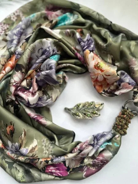 MyScarf Basic Хустка Мультиколор Шовк
