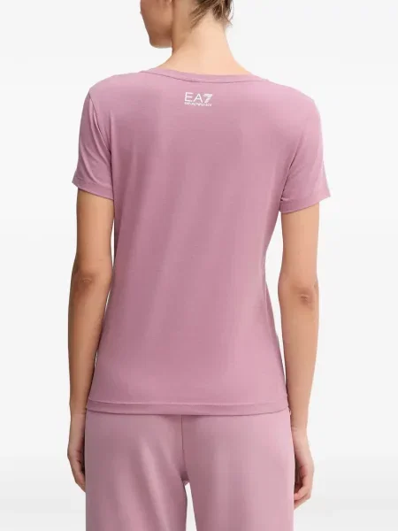 Tricou Ea7 Emporio Armani cu autograf violet