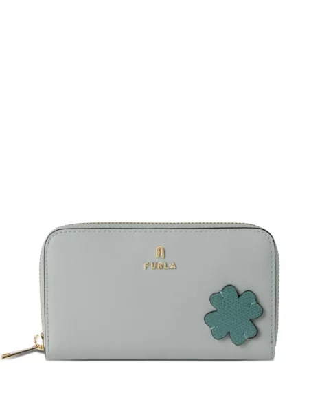 Portofel Furla cu model floral albastru