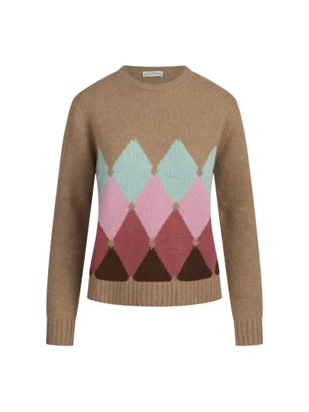 Sweter Ballantyne z dekoltem w serek