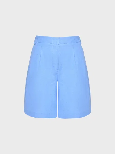 Лляні шорти Karl Lagerfeld блакитні