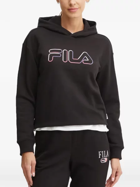 Hanorac cu glugă Fila cu autograf negru