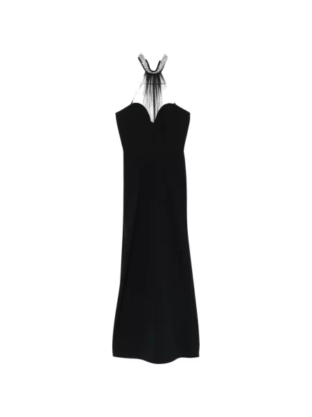 Maxi rochie maxi Alessandro Legora plasă de costum negru
