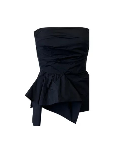 Top Max Mara Studio z tafty niebieski