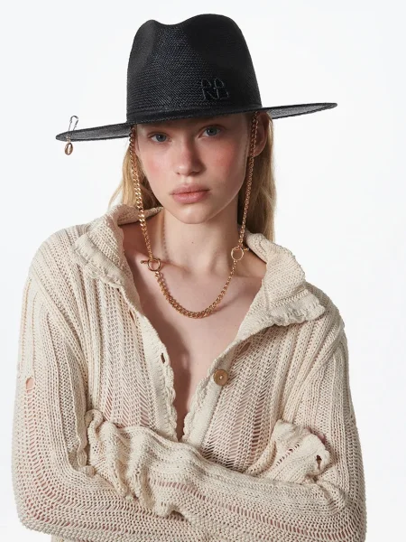 Ruslan Baginskiy pălărie Fedora Hat negru