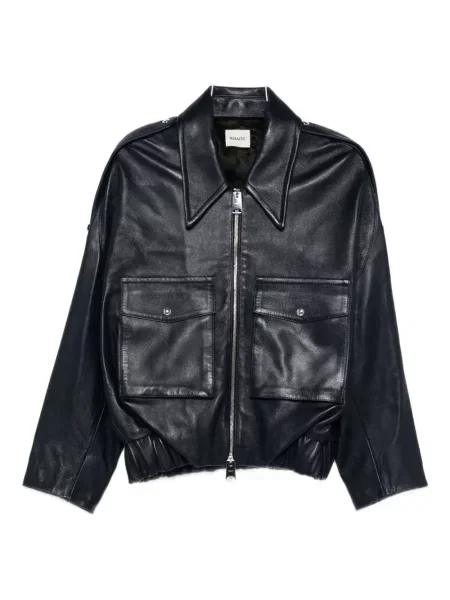 Geanta de piele Khaite albastru