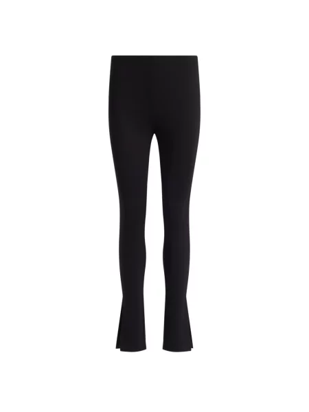 Anine Bing spodnie kylie dopasowane high waist czarny
