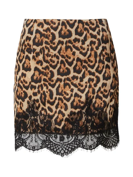 ABOUT YOU Fustă Phoebe bej / maro cămilă / maro negru