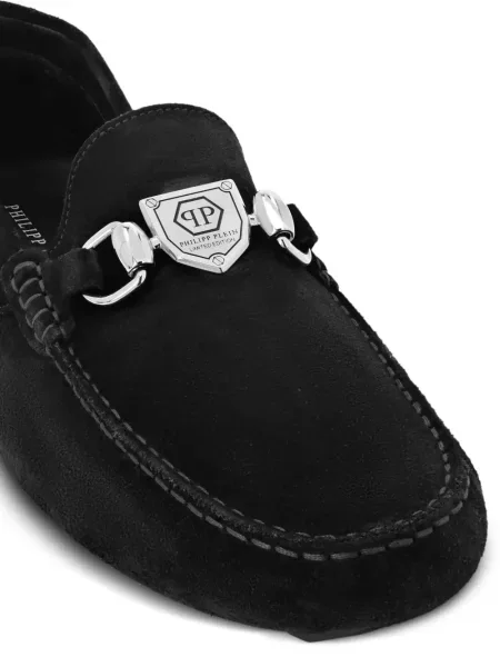 Pantofi loafer Philipp Plein din piele de căprioară negru