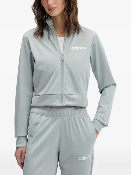 Pantaloni Adidas cu broderie cu dungi alergare negru