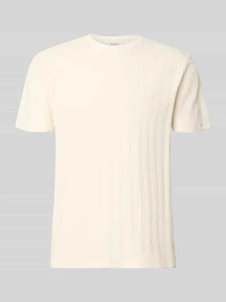 Damski t-shirt o kroju regular fit z bawełny Guess beżowa