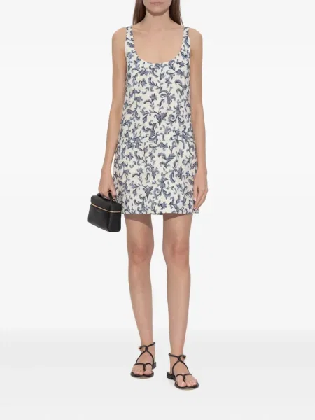 Rochie mini Posse cu imagine de costum alb