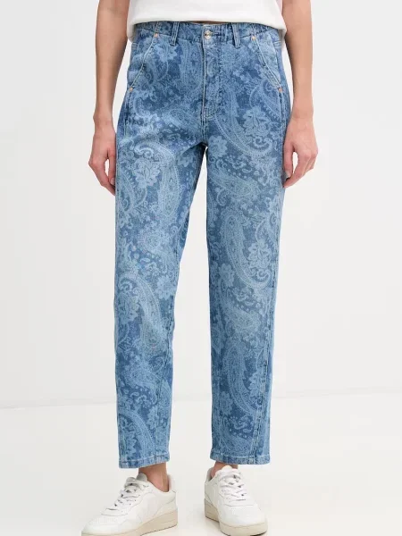 OUI blugi relaxed fit pentru femei albastru