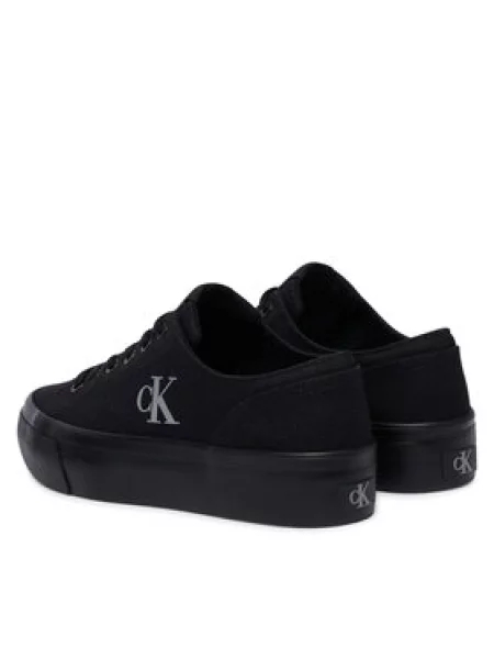 Calvin Klein Laisvalaikio batai Vulc Flatform Low Canvas Mg juoda