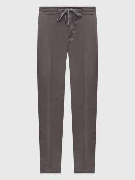 Штани з шовком Marco Pescarolo сірі