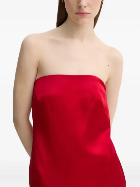 Rochie maxi A.l.c. din satin de costum roșu