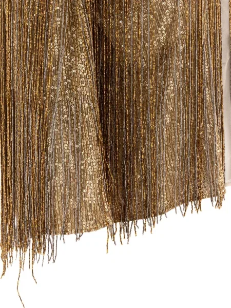 Bluza Elie Saab s okruglim izrezom zlatna