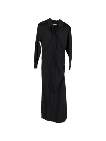 Rochie tip cămașă Christopher Esber din dantelă până la genunchi de costum negru