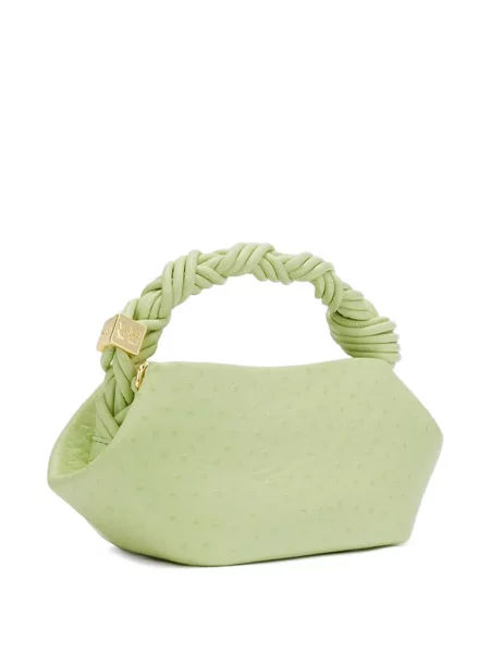 Geantă shopper Ganni verde
