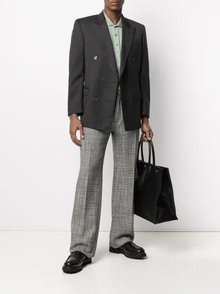 Dvouřadé sako Pierre Cardin Pre-owned šedé