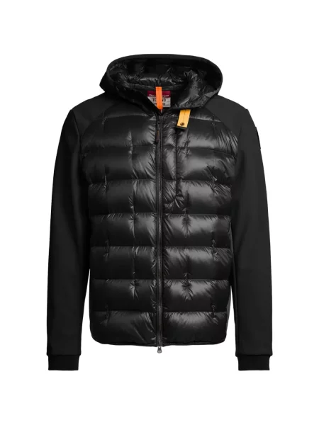 Geacă cu puf Parajumpers cu glugă negru