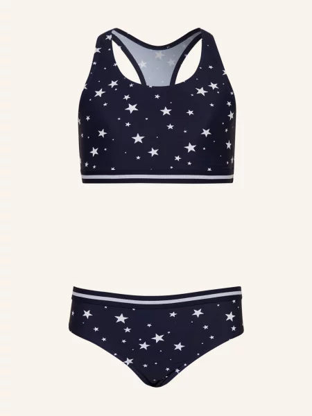 Sanetta Bustier Bikiny tmavě modrá bílá