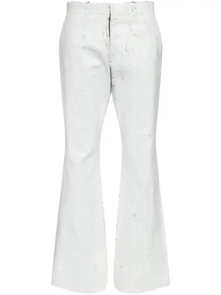 Pantaloni Mm6 Maison Margiela alb