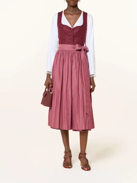 Wallmann Dirndl Halenka S Krajkou bílá