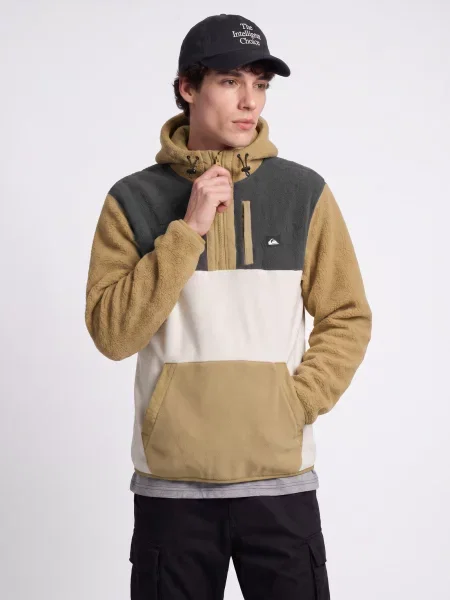 Fleecová mikina Quiksilver béžová