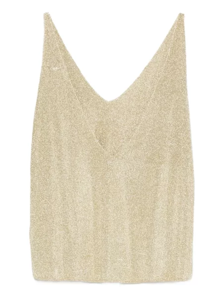 Top Ba&sh cu decolteu în V auriu