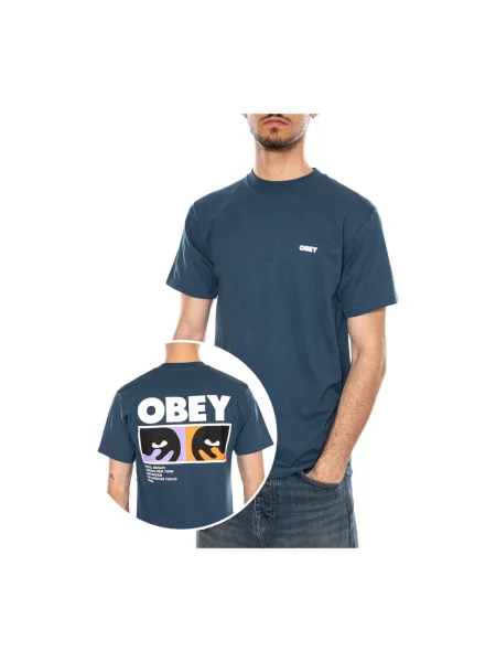 Koszulka Obey niebieska