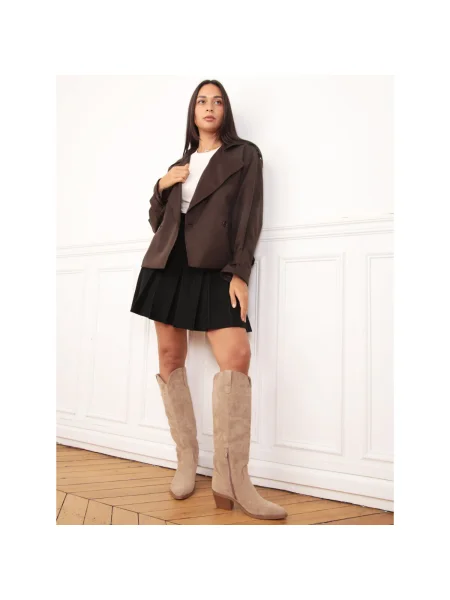 Palton La Modeuse maro