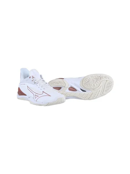Olcsóbban. Női kézilabda cipő Mizuno Wave Mirage 4 white/rose/snow white. Méret: 39 EU fehér