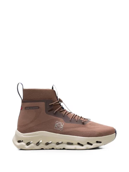Sneakerși On cu șireturi din dantelă maro