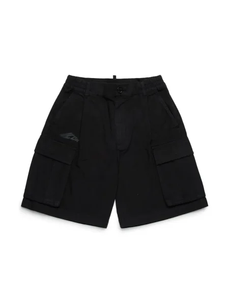 Szorty cargo dziecięce Dsquared2 czarne