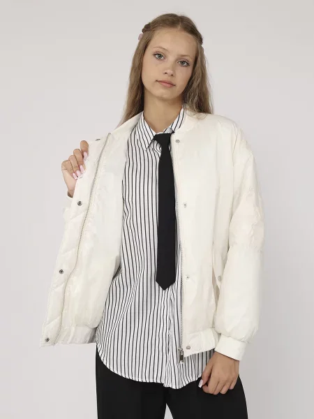 Бомбер YUKI молочний