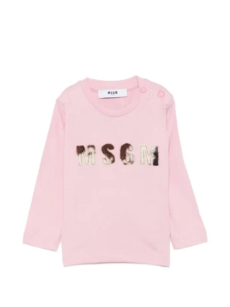 Koszulka dziecięca Msgm różowa