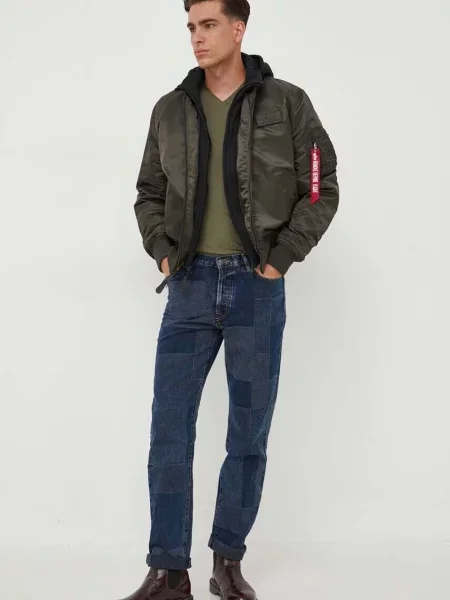 Bunda Alpha Industries D-Tec D-Tec Hood Bomber čierna