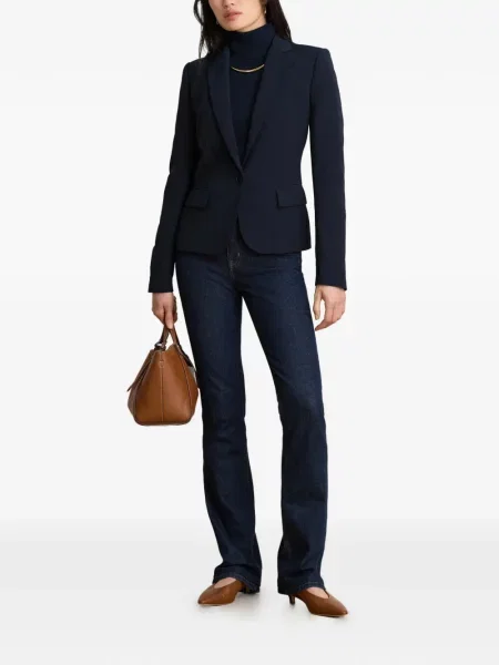 Blejzer Lauren Ralph Lauren od krep plava