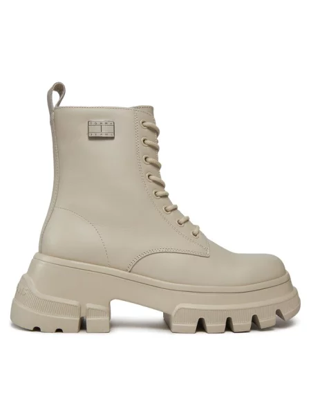 Trapery Tommy Jeans beżowe