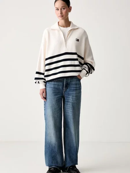 Tommy Jeans pulover pentru femei din bej