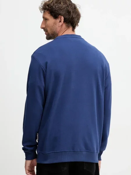 Mikina Just Cavalli tmavomodrá s aplikací