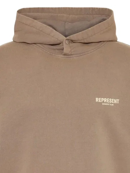 Mikina s kapucňou Represent hnedá