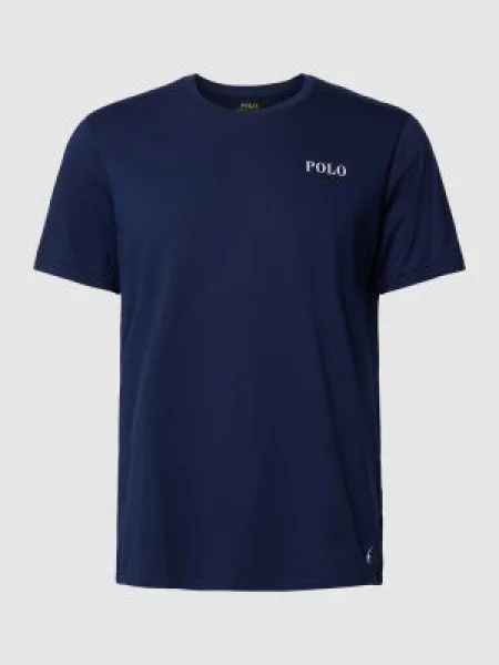 Polo Ralph Lauren t-shirt granatowy z nadrukiem niebieska