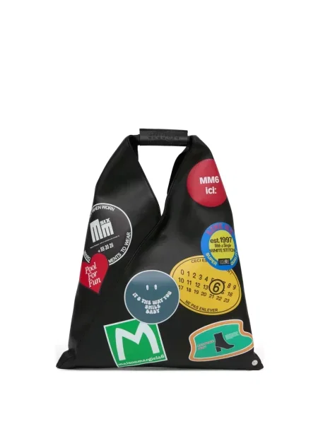 Geantă shopper Mm6 Maison Margiela cu imagine negru
