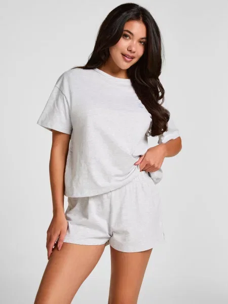 Hunkemöller Kraťasy svetlomodrá / svetlosivá