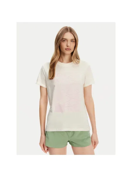 Roxy T-Shirt Εκρού Regular Fit