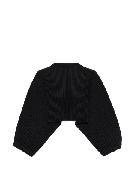 Plisované tričko Homme Plissé Issey Miyake černé